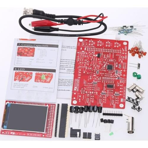 DSO138 2.4" TFT Digital Oscilloscope DIY Kit DIY Parts for osciloscopio Making Pocket-size Handheld Electronic Learning Set1Msps
