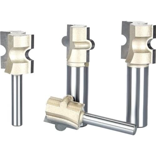 HUHAO 1pc 1/2" Shank Router Bits For Wood Woodworking Tool Semicircle Mortise Stitching Knife Floor T - mortis CNC Cutter