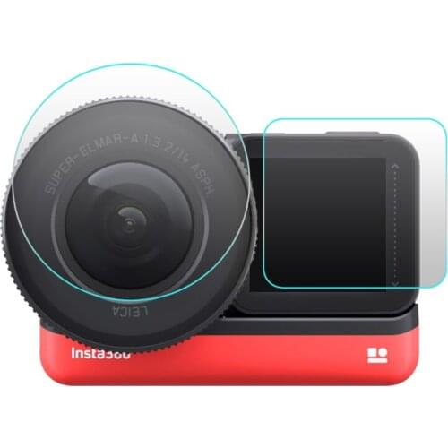 Sunnylife Tempered Glass Film Set Screen Film Leica 1-Inch Wide Angle Lens Film for Insta360 ONE R