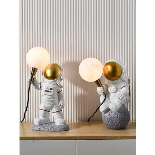 Childrens room table lamp bedroom study night light reading creative chandelier wall lamp ornaments moon bedside light