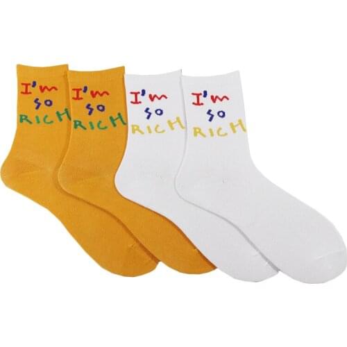 New Cool Boy Girl Socks Personality Unique Design Style Couple Cotton Socks Gift Hip Hop Street Fashion
