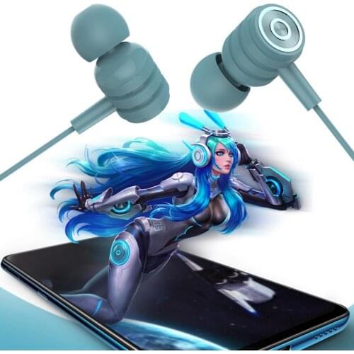 NEW Wired Earphone In-ear Heavy Bass Line Control 3.5mm 5D Surround Stereo Sound Earphone for Sports gaming headset