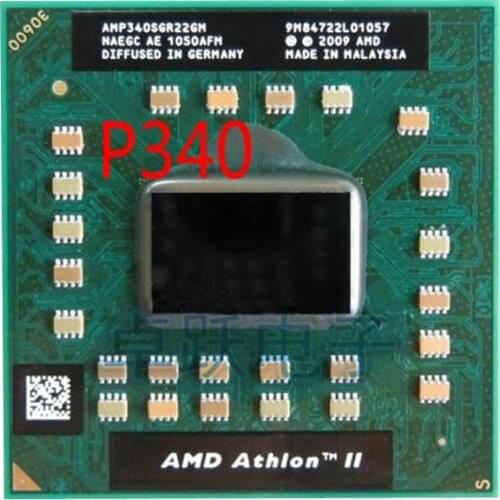 Laptop cpu processor AMD Athlon II Dual-Core P340 P 340 Mobile (1M Cache 2.2 GHz) AMP340SGR22GM Socket S1/S1g4 cpu free shipping