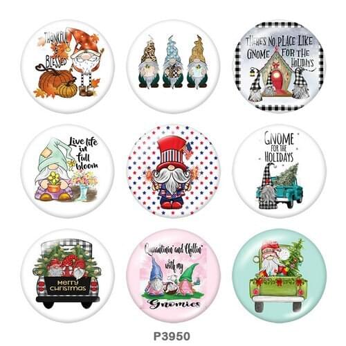 Christmas 12mm/18mm/20mm/25mm/30mm/40mm Round glass cabochon flat back Making findings snap button jewelry P3950