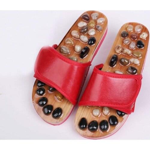 Natural pebbles massage slippers for men and women a foot care massage shoes foot massage foot massage that occupy the home