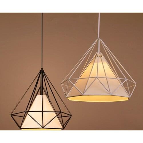 Modern Vintage Loft Industrial Iron Hanging Lights E27 Led Pendant Lamp Kitchen Living Room Bedroom Bar Restaurant Decoration