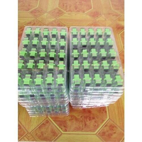 1000pcs/lot SC/APC SM SX Fiber Optic Adapter SC Flange Coupler SC/APC Adaptor Fiber Couple