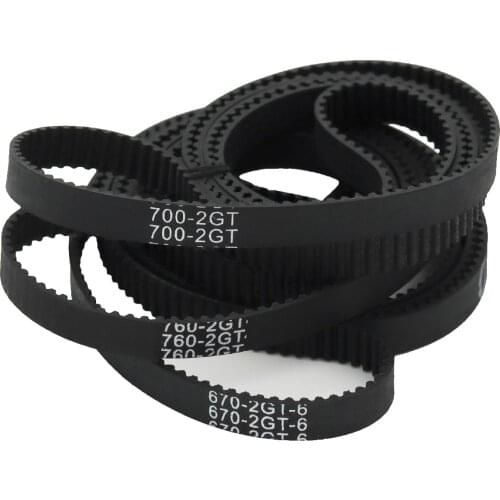 GKTOOLS C-13 3D Printer GT2 6mm Closed Loop Rubber 2GT Timing Belt Length 660 670 696 700 710 750 752 760 782 784 mm