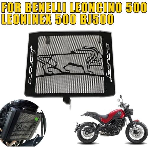 For Benelli Leoncino 500 LeonineX 500 BJ500 Radiator Guard Grille Motorcycle Stainless Steel Protector Cover