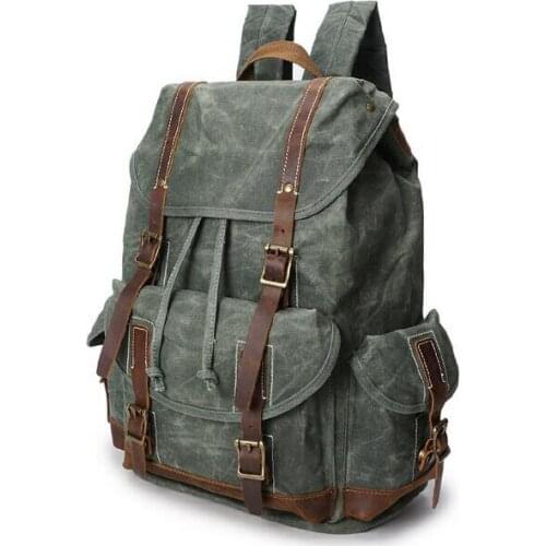 08252217 yesetn bag men vintage double shoulder backpack bag