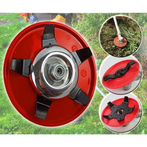 1 Pcs Round Cutter Head Grass Paddy field Trimmer Dry land Universal Brush Weed Garden Power Tools Accessories for Lawn Mower