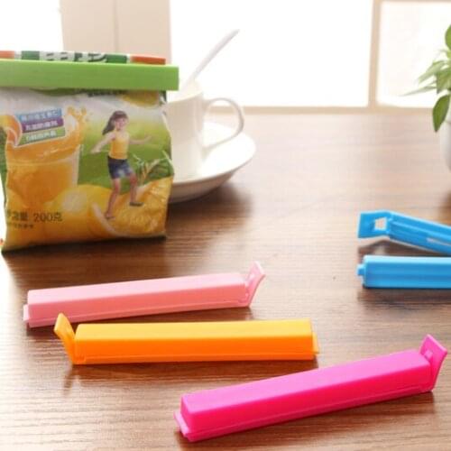 10 PCS/lot 11 x 1.3cm Large Food Snack Bag Storage Sealing Clips,Seal Clamp Plastic Bags Ziplock Clip Home Food Storage Helper