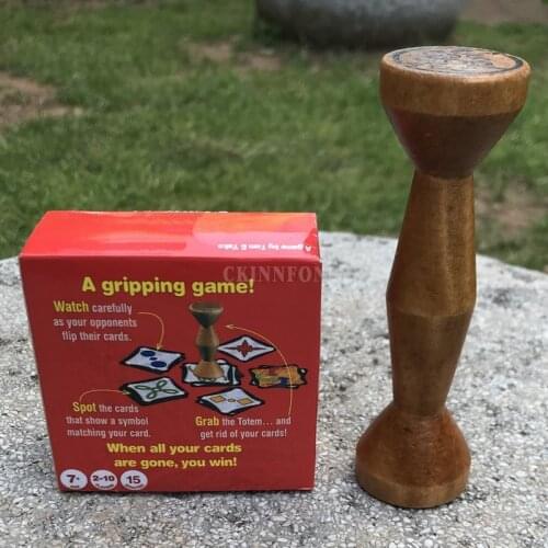 100Pcs/Lot 2018 Board Game Gold Wood Jungle Token Run Fast Pair Speed Forest For Party Fun Cards