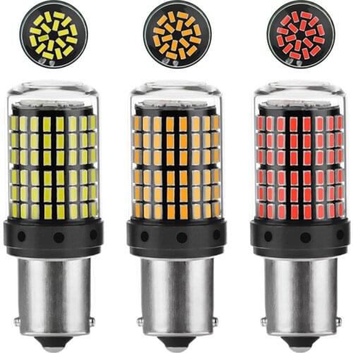 2Pcs 1156 1157 BA15S P21W Super Bright 1600lm LED Car Tail Brake Bulb Auto Backup Reverse Lamp Turn Signal Daytime Running Light