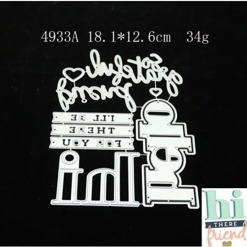 2021 Letter Metal Cutting Dies DIY Scrapbooking Paper Photo Album Crafts Knife Mould Cards Embossing Mold Stencils for Decor