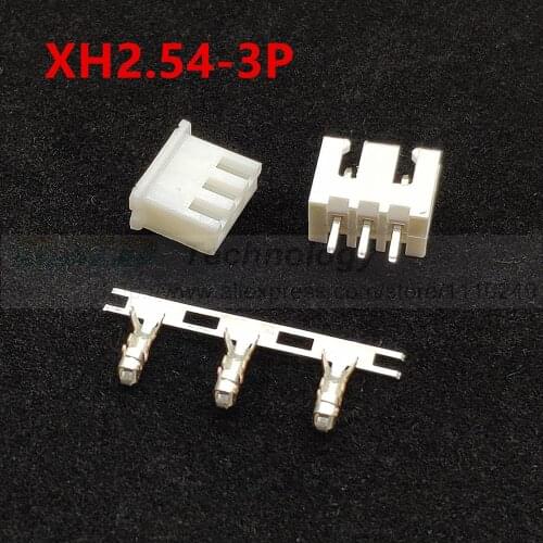 50set/lot XH2.54 - 3p 2.54 mm connector 50 pcs female housing + 50pcs male header + 150pcs terminal 2.54mm 3pin free shipping