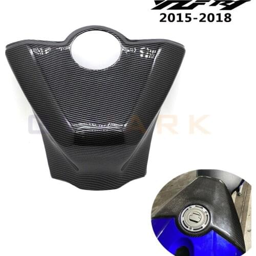 For Yamaha YZF R1 YZFR1 2015-2018 2017 Motorcycle Accessories ABS Carbon Fiber Fuel Tank Cover Protector Fairing Twill Weave