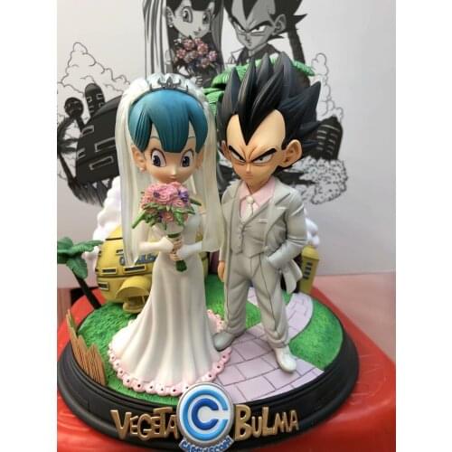 Anime Dragon Ball Gk Marriage Vegeta and Boomer Trunks Bulma Action Figures Ornaments Toys Models Childrens Gifts Collectibles