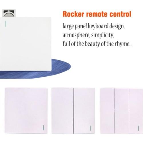 COLOROCK Wireless Switch RF433 Remote Control Rocker Can be Pasted and Fixed