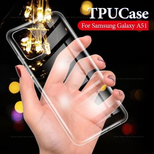 Transparent TPU Case For Samsung Galaxy A51 A71 A50 A70 Silicone Cover Cases For Galaxy a50 A 50 70 51 71 Protective Coque Funda