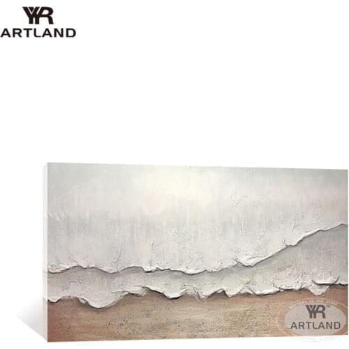 Decoracion salon casa desert color texture thick knife painting Pure Handmade abstract oil painting on canvas for room decor