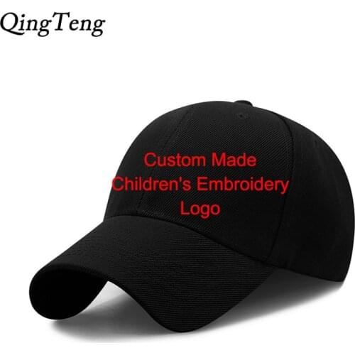 Custom Logo Kids Cap Team Embroidery Monogram Baseball Caps Personalized Boys Girls Hip Hop Hats Sorority Hat Novelty Gift