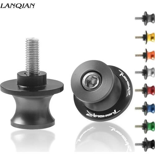 For Aprilia Tuono V4 R 2011 Motorcycle CNC Aluminum Accessories Motorbike Swing Slider Stand Screw Arm Drop Swingarm Sliders 6MM