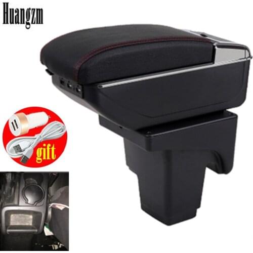 For Ford focus 3 armrest box central Store content focus mk3 armres box with cup holder ashtray with USB interface