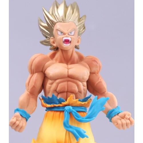 Super Warrior Japanese Anime Figure Gold Blond Outbreak Brush Blood PVC Figure Collection Model 20cm VIP Link79