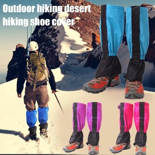 1 Pair Leg Gaiters Waterproof Snow Boot Gaiters Anti-Tear Oxford Fabric Shoes Leg Protection Guard Cover Outdoor Hiking Skiing