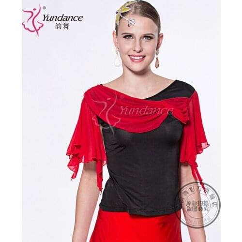 Customized Lady Latin Dancing Shirt Modern Dance Costume Waltz Valse Tango Galop Fox Trot Social Dance Suit B-2700