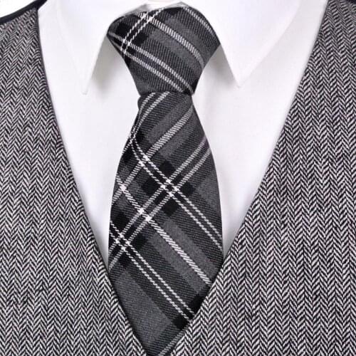 Plaid Scottish Tartan Camel Beige Gray Grey Checked Houndstooth Mens Ties Neckties Wool Handmade Casual Formal Acceossories