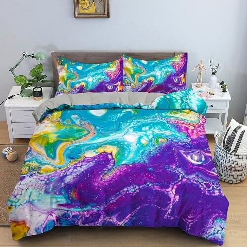 Abstract Dazzle Bedding Set Duvet CoverSets with Pillowcase Queen King Size Bedclothes Bed Linens