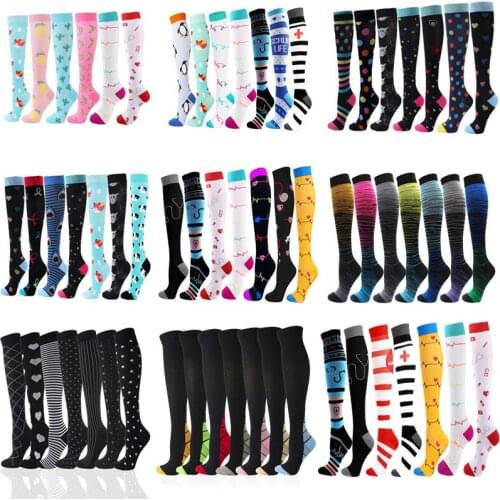 Dropship Compression Socks Wholesale Athletic Best Graduated Medical Nursing Socks Men Women Fit Running Outdoor Hiking Flight