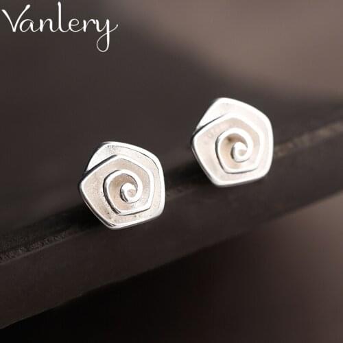 Korean Version of Retro Vintage Rose Flower Earrings For Women Punk Geometric Earrings 2021 New Trendy Jewelry