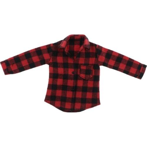 1/6 Scale Male Soldier Red Check Coat for 12 Inch //Enterbay/TC/Dragon