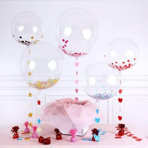 Transparent Bobo Ball Inflatable Handheld Transparent Balloon Toy Party Birthday Wedding Childrens Festival Pvc Decoration V6C1