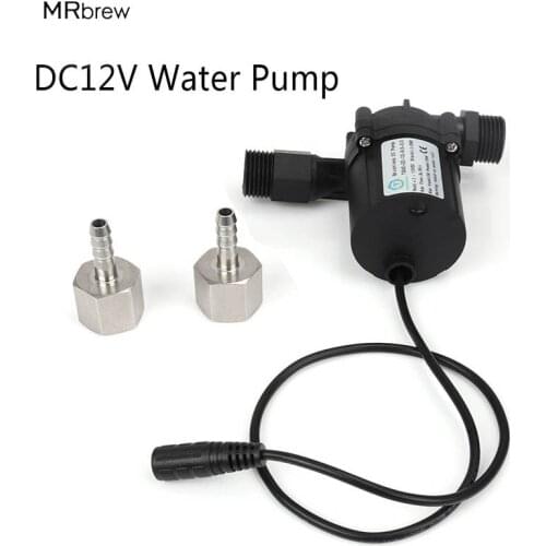 DC12V 18W Brushless Food Grade Homebrew Pump Quick Connect Tube Temperature Resist Pump Home brewing water pump No Noise