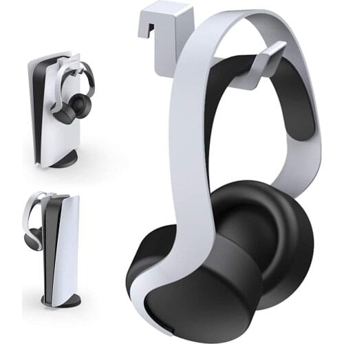 PS5 Aluminum Alloy ABS Headphone Stand Holder Effective Protection Gamepad Controller Curved Design Support For Playstation 5
