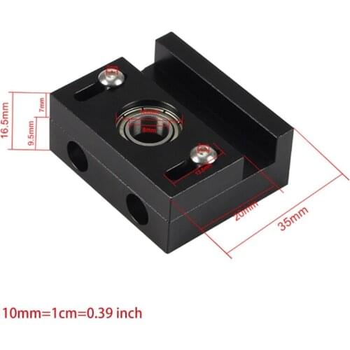Adjustable Aluminum Z-Axis Lead Screw Top Mount for Tornado CR-10 Ender-3 Pro V2 Q1JF