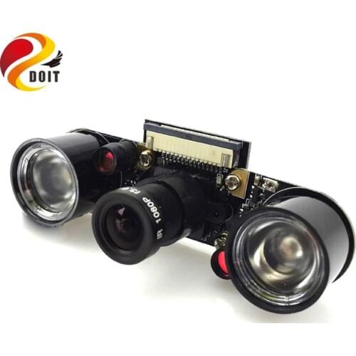 DOIT Raspberry Pi 2 Fisheye Len NoIR Camera 1080p Rpi Wide Angle Remote Control Monitor Rpi Webcam