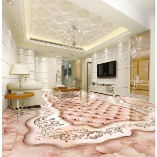 Custom any size photo wallpaper for walls 3 d for living room waterproof wall murals 3D marble floor