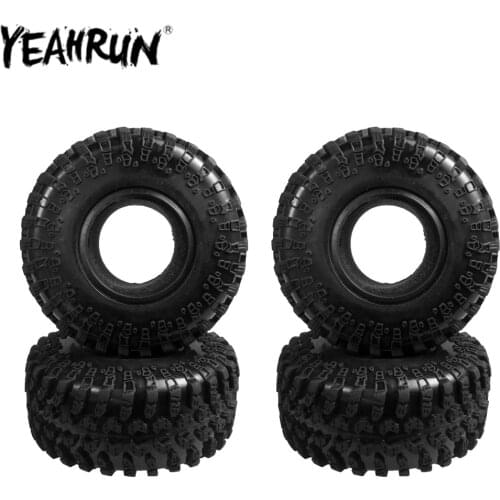 YEAHRUN 2.2inch Rubber Tyre Wheel Tires for 1:10 Axial Wraith D90 SCX10 AXIAL TF2 Traxxas TRX-4 RC Rock Crawler Car Wheels Parts