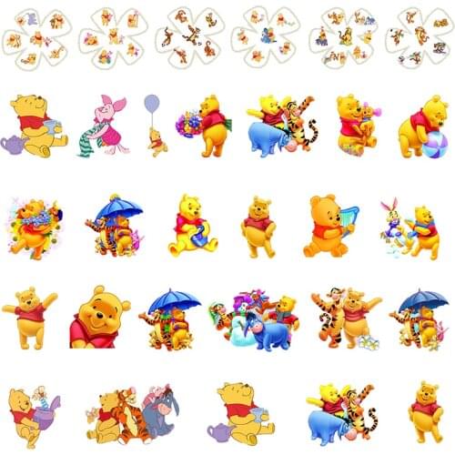 Disney 2021 New Pooh Family Jewelry Acrylic Epoxy Earrings Resin Fashion Creative DIY Jewelry Accessories Send A Friend