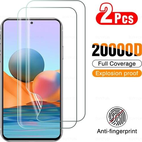 For Xiaomi redmi note10 pro 2pcs protective film for xiaomi redmy redmi note 10 10s 10pro 10 pro max HD full hydrogel film