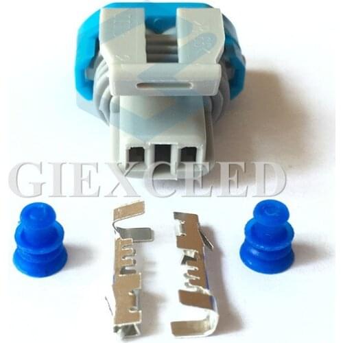 2 Sets 2 Pin 12052644 Female Automotive Throttle Plug Connector Socket For Car Wiring Harness
