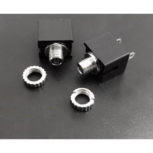 2pcs Acoustic Guitar Ukulele Guitar Pickup Piezo Jack Guitar EQ Piezo Connector 2.5mm Jack