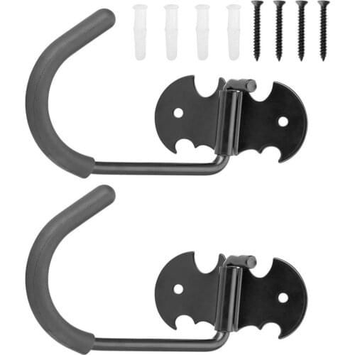 2PCS Durable Garage Storage Hooks Metal Wall-Mounted Utility Rack storage Hanging Hooks Home Garage Bike Ladder Wall Mounted