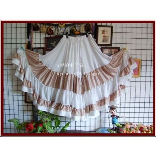 Satin silk Furlong Ming Go expansion skirt 9EX05