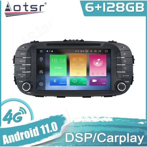 Android 11 For Kia SOUL 2014-2017 Car GPS Navigation Auto Stereo Multimedia Radio Video Player Carplay Tape Headunit
